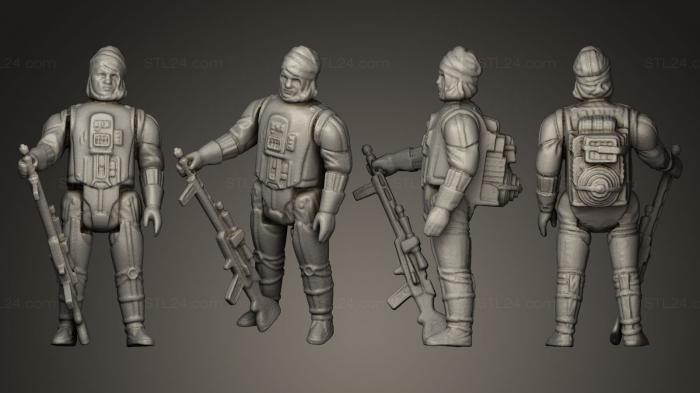 Military figurines (Dengar, STKW_0036) 3D models for cnc
